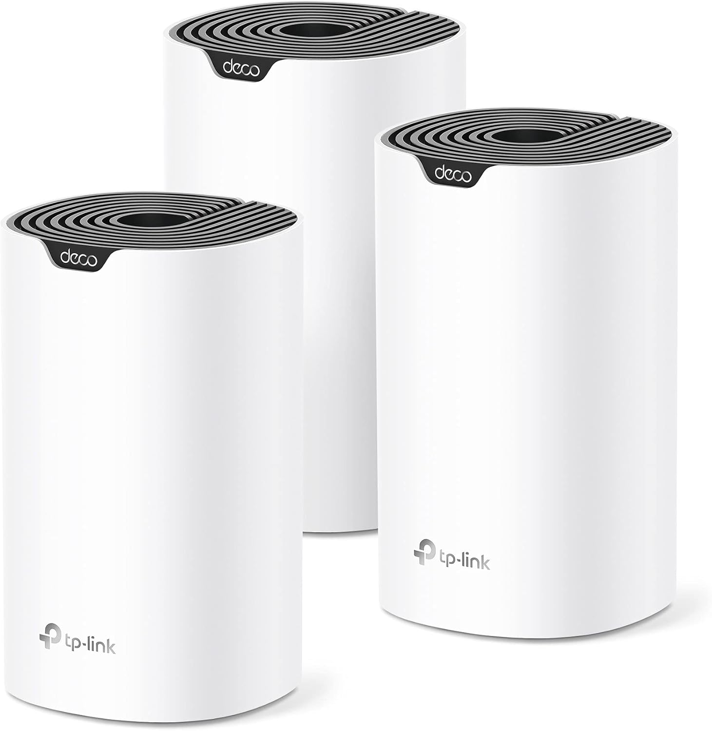 TP-Link Deco S4 Mesh AC1900 WiFi System - Up to 5,500 Sq.ft. Coverage, Replaces WiFi Router and Extender, Gigabit Ports, Works with Alexa, Deco S4(3-Pack)