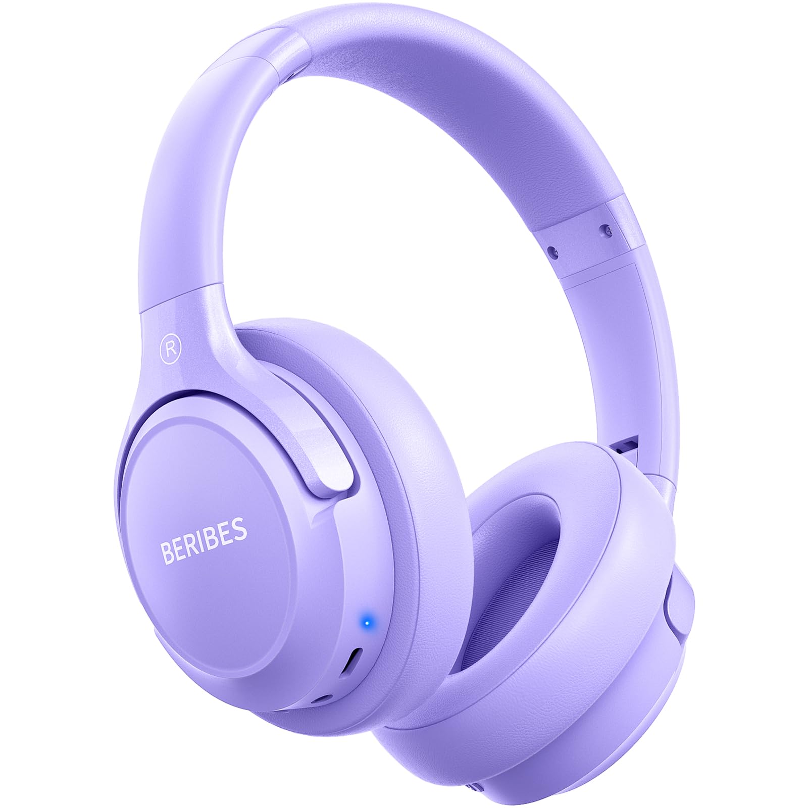 BERIBES Bluetooth Headphones Over Ear, 65H Playtime and 6 EQ Music Modes Wireless Headphones with Microphone, HiFi Stereo Foldable Lightweight Headsets, Deep Bass for Home Office Cellphone PC Ect.