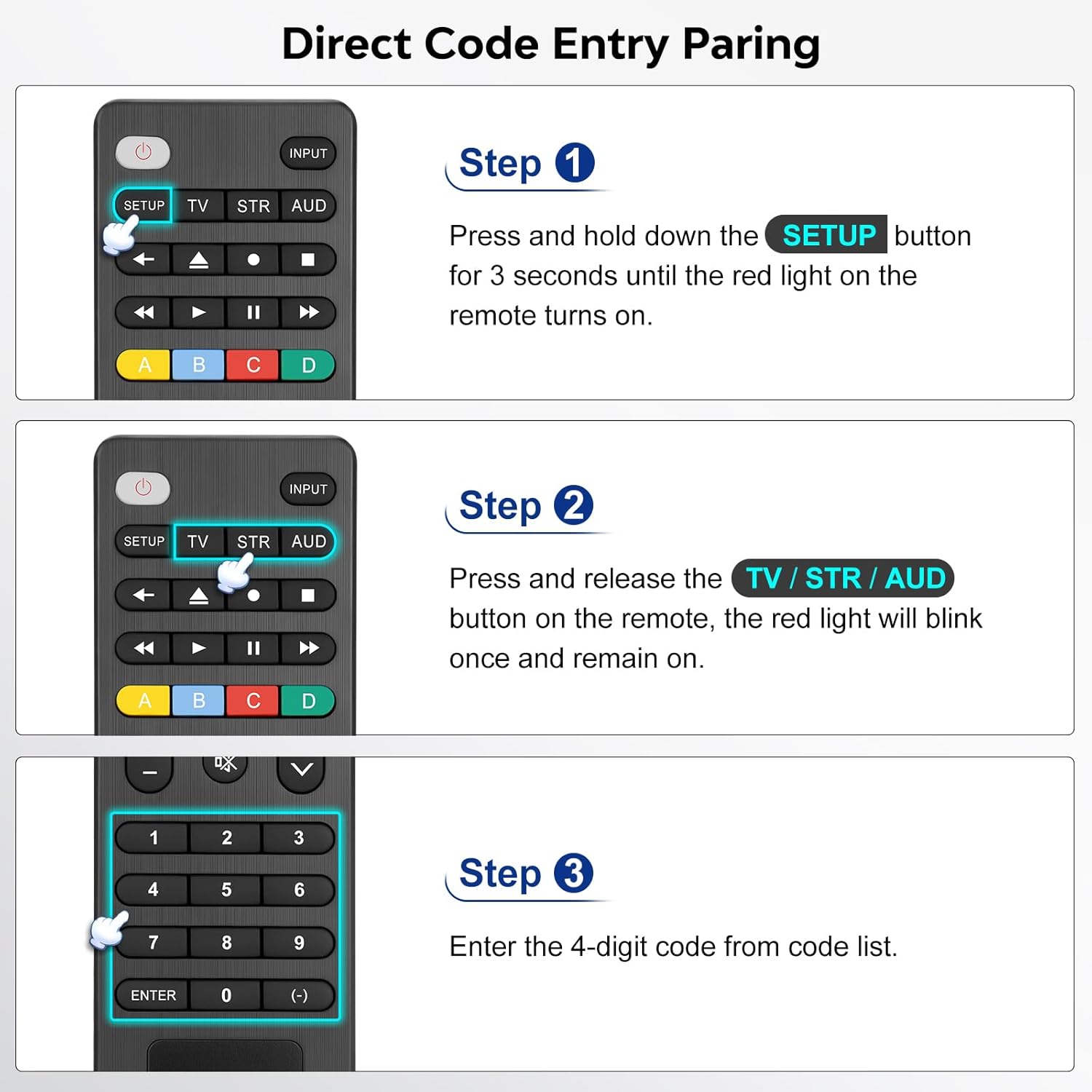 Universal-TV-Remote-Control Compatible with Samsung/LG/Vizio/Hisense/Sony/Philips/Onn/Sharp/RCA/Element/Westinghouse/Sanyo/Emerson TV and More Brand Smart TVs