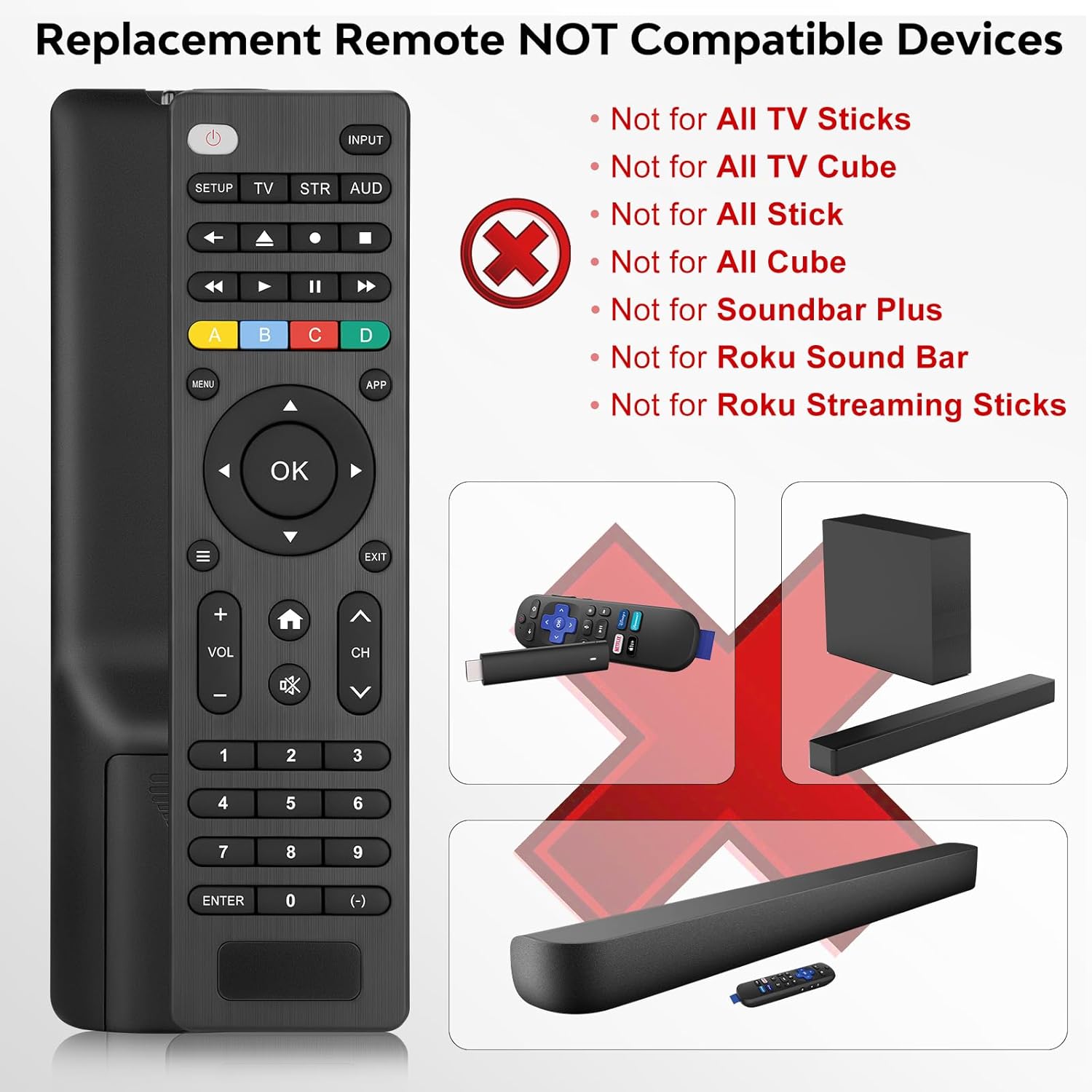Universal-TV-Remote-Control Compatible with Samsung/LG/Vizio/Hisense/Sony/Philips/Onn/Sharp/RCA/Element/Westinghouse/Sanyo/Emerson TV and More Brand Smart TVs