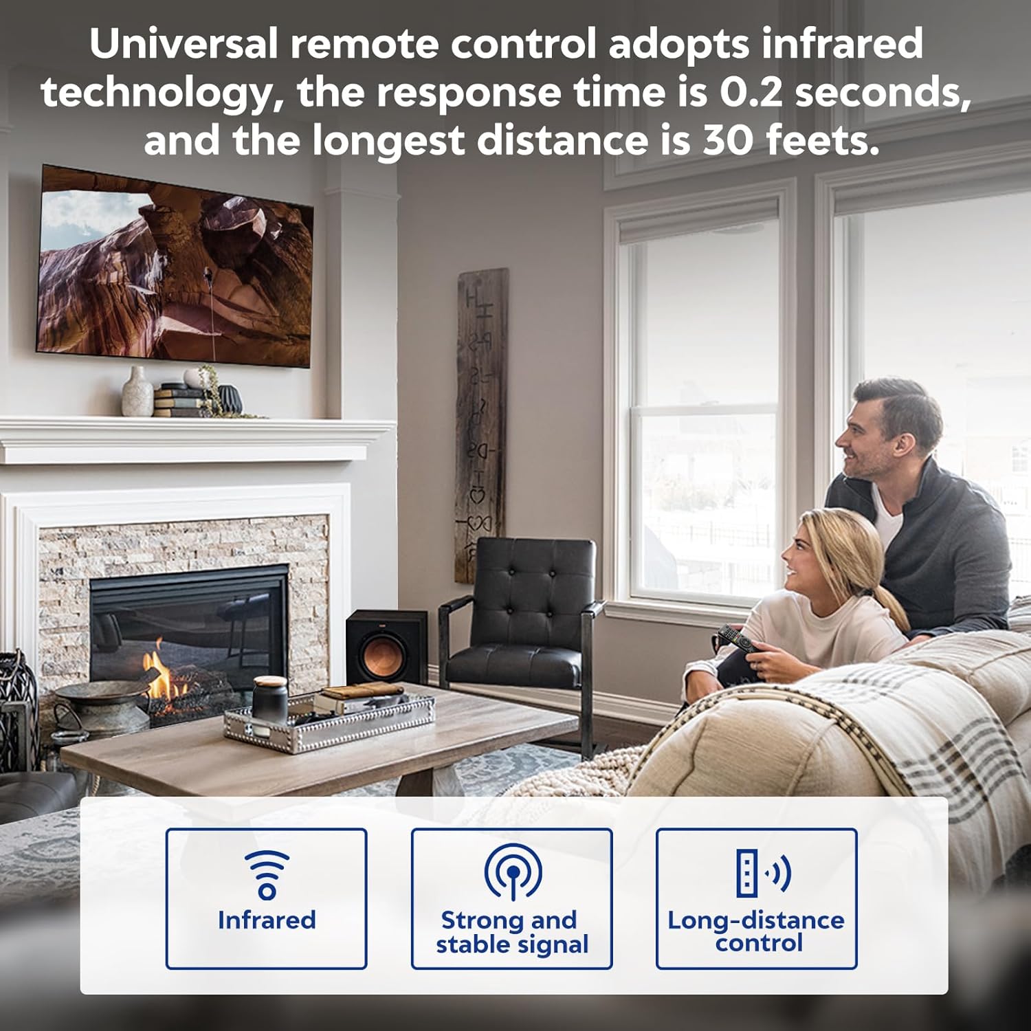 Universal-TV-Remote-Control Compatible with Samsung/LG/Vizio/Hisense/Sony/Philips/Onn/Sharp/RCA/Element/Westinghouse/Sanyo/Emerson TV and More Brand Smart TVs